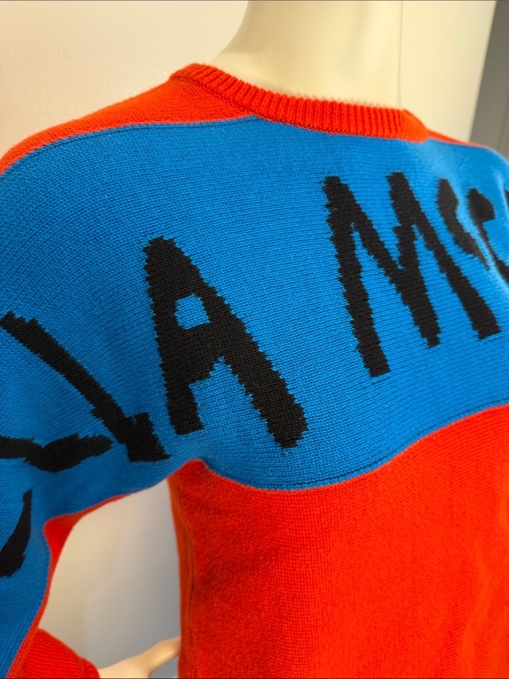 Stella McCartney Red and Blue Pencil Sweater Dopamine Dressing Size Small - Picture 7 of 15